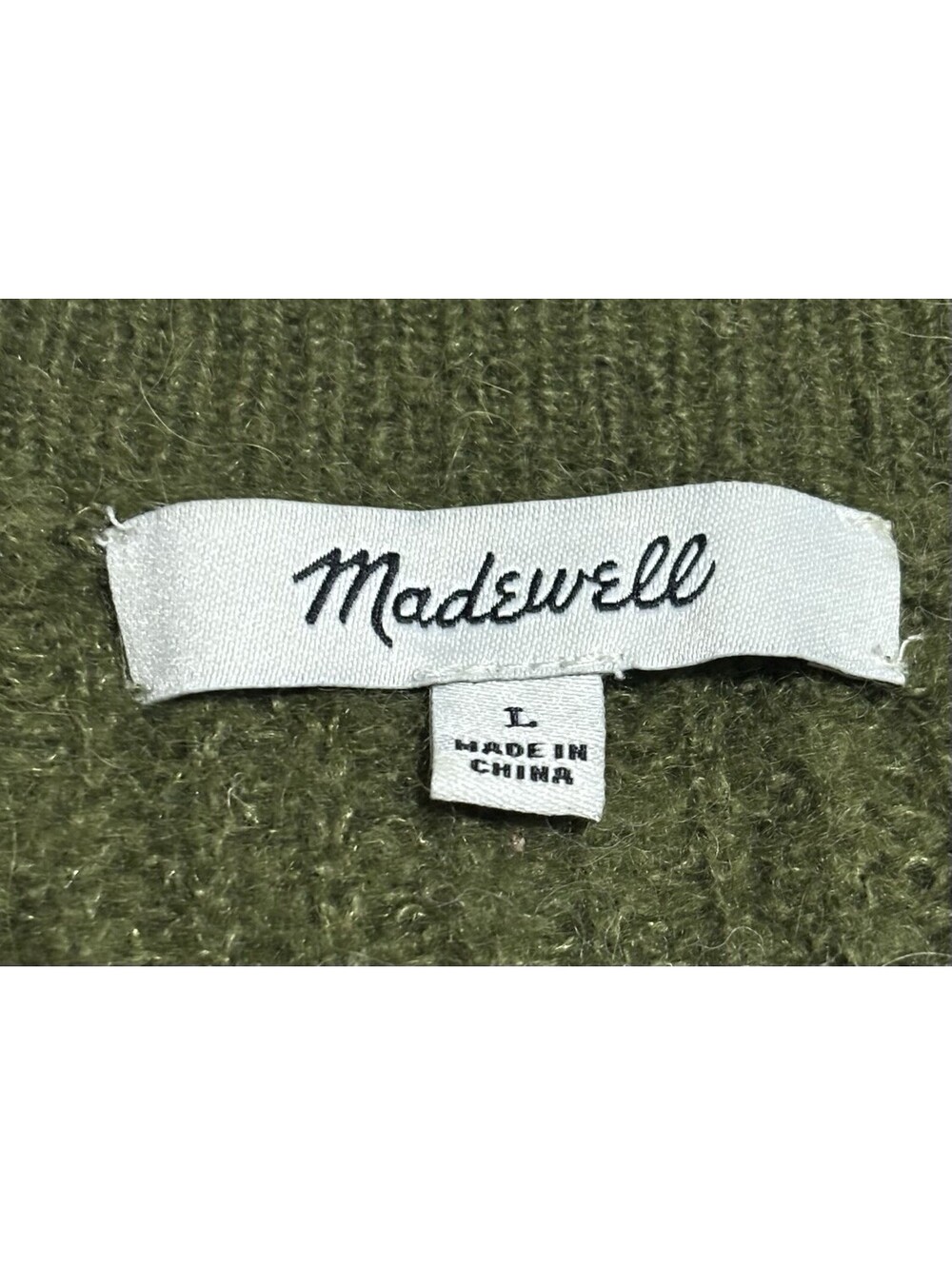 Madewell Sweater Womens Large Striped Alpaca Blend Relaxed - Picture 2 of 12